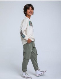 Resim Jack Lions Erkek Çocuk Fresh Dokulu İnce Şardonlu 3 İplik Sweatshirt-14257 Krem 