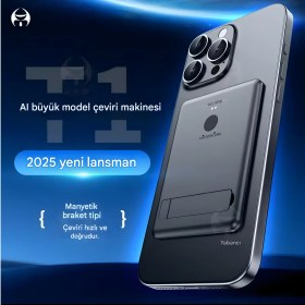 Resim İdragon 144 Dil Destekli İki Yönlü Yapay Zekâ Çeviri Cihazı - iOS & Android Uyumlu Anında Sesli Tercüman Translator 
