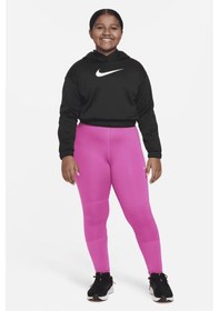 Resim Nike Pro Genç Çocuk Kız Taytı Büyük Beden Pembe 