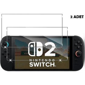 Resim Dobe Nintendo Switch 2 9H Nano Ekran Koruyucu 2'li Paket 