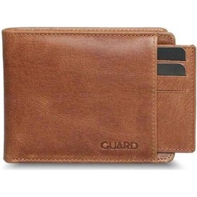 Resim Guard Leather Guard Gizli Kart Bölmeli Taba Guti Hakiki Deri Erkek Cüzdanı Çok Renkli 