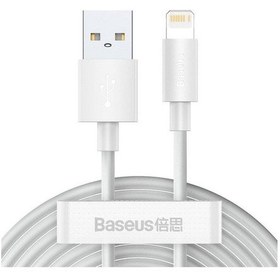 Resim Baseus Wisdom USB- Lightning 2.4A Şarj Kablosu 2ADET Set 1.5metre 