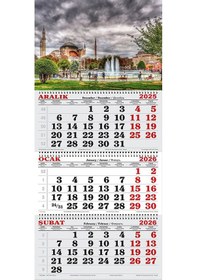 Resim 2026 Yılı Gemici Takvimi-ayasofya Manzaralı Havuz 