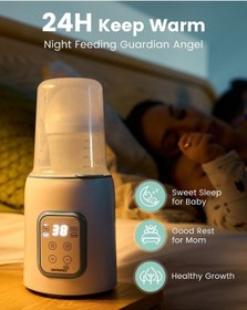 Resim Grownsy 8 İ 1 Arada Biberon Isıtıcı Ve Sterilizatör, Hızlı Isıtma, Besin Koruma, Lcd Ekran 