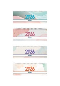 Resim Gıpta 2026 Spiralli Masa Takvimi 12x33 Cm 1 ADET 