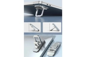 Resim TechnoStation Yeni Nesil Taşınabilir Portatif Tasarım Laptop Tablet Standı 2 Kademeli Yükseltme 2li 