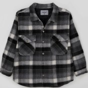 Resim Jack Lions Erkek Çocuk Mont Ekose Desenli Düğmeli Cepli 10-14 Yaş, Gri Gri 
