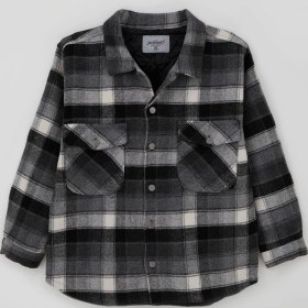 Resim Jack Lions Erkek Çocuk Mont Ekose Desenli Düğmeli Cepli 10-14 Yaş, Gri Gri 