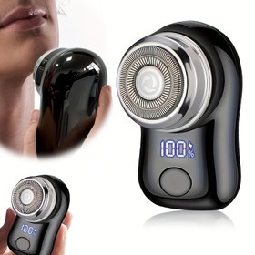 Resim Erkekler için Elektrikli Tıraş Makinesi, USB Şarjlı, Dijital Ekran ve Çok Fonksiyonlu, Kompakt ve Taşınabilir, İş Seyahatleri İçin Uygun, Erkeklere Tatil Hediyesi Olarak İyi Bir Seçim 