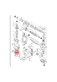 Resim Makita HR5000 Arka Kapak Ürün Kodu 284055-5 