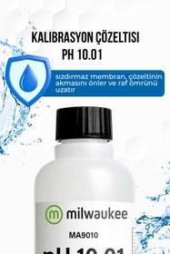 Resim Milwaukee Kalibrasyon Sıvısı Ph 10.01 230 Ml Ma9010 