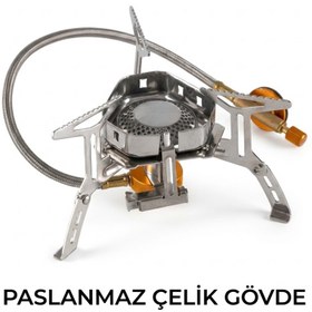 Resim Katlanabilir Yüksek Güçlü Kamp Ocağı - Paslanmaz Çelik Outdoor 