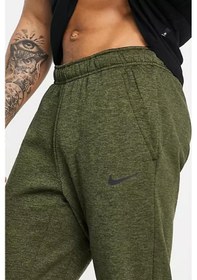 Resim Nike Dri Fit Fleece Tapared Running Konik Yeşil Eşofman Altı Yeşil 