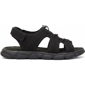 Resim Voyager Erkek Deri Sandalet 4722 Siyah 