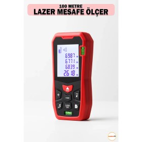 Resim Normadia 100 Metre Dijital Lazer Mesafe Ölçer, Hassas ve Kullanışlı Ölçüm Cihazı 