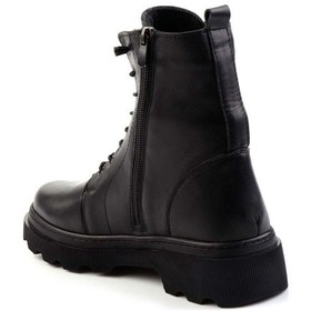 Resim Siyah Hakiki Deri Kadın Bot & Bootie K02045002803 Siyah 