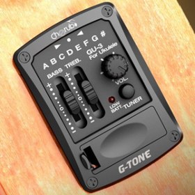 Resim Cherub GU-3 Ukulele Preamfi + EQ | 2 Band Ekolayzer Dahili Tuner 