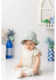 Resim Kız Bebek Çiçek Desenli Tayt Bluz Takım - Desenli Desenli 