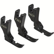Resim Zippers Basınç Ayakkabısı Siyah Çelik Anti-Statik Baskı Ayağı Sol, Sağ, Orta Taraf Skewer Singer Brother Juki Endüstriyel Dikiş Makinesi Aksesuarları için 