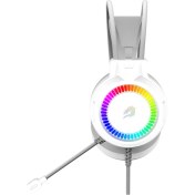Resim Gamebooster H02W Hammer Beyaz Rgb Streo Oyuncu Kulaklığı 