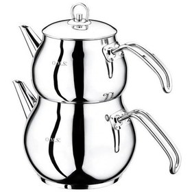 Resim Oms Collectıon 8012 Paslanmaz Çelik Çaydanlık Gümüş Renk Gri 