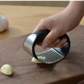 Resim Paslanmaz Çelik Pratik Sarımsak Ezici Ergonomik Sarımsak Ezeceği 