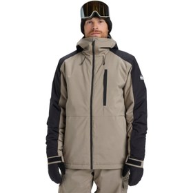 Resim Quiksilver Mission Block Jk Erkek Bej Snowboard Ceketi 