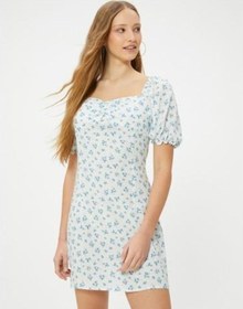 Resim Koton Dresses-mavi Desenli Mavi 