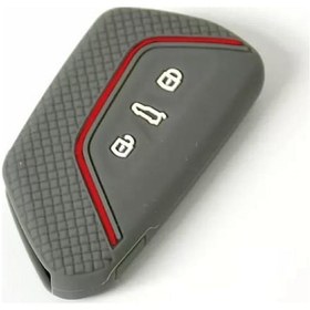 Resim VOLKSWAGEN Caddy Uyumlu 2021 MODEL GRİ RENK SİLİKON ANAHTAR KORUMA KILIF 