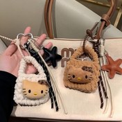Resim Sanrio Hello Kitty Kulaklık Saklama Çantası Bozuk Para Cüzdan Charm 