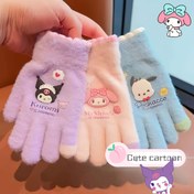 Resim 1 Çift Sanrio for kuromi & for Cinnamoroll Eldivenleri - Yumuşak, Sıcak ve Rahat Kışlık Eldivenler Erkekler ve Kadınlar için, Sevimli Çizgi Film Tasarımı Yıldızlar ve Kalpler ile, Günlük İş Gidiş Gelişi, Kayak ve Tatil Hediyeleri için Mükemmel (Noel 
