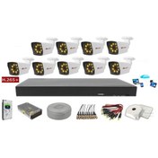 Resim 9'Lu 5Mp Sony Lensli+H265 Kayıt Cihazı Full Paket 