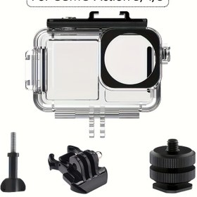 Resim DJI Osmo Action 5/4/3 için Dayanıklı Su Altı Kamera Şelisi - Alüminyum Alaşım Seri Montajlı, Su Geçirmez ve Darbe Geçirmez, Profesyonel Su Altı Film Çekimi için İdeal, Su Altı Film Çekimi Ekipmanı | Dayanıklı Kamera Kutusu | Güvenli Montaj Sistemi, Su Altı Kamera Şelisi 