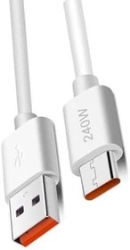 Resim Zipax Galaxy A02S İle Uyumlu A03S A04 A04S A05 A05S Şarj Kablosu Type C 240W Hızlı Sz Cl49 Beyaz 