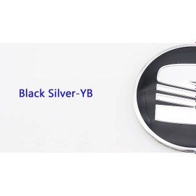 Resim Siyah Gümüş-yb-56mm Tekerlek Sticker-4 Adet 56mm 60mm 65mm 68mm Logo Araba Tekerleği Merkezi Poyra Kapağı Jant Tam 