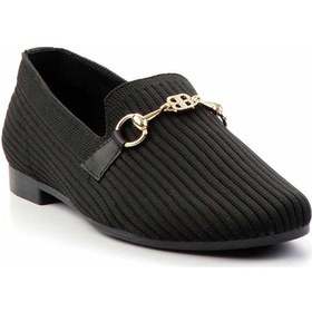 Resim Siyah Kadın Loafer Ayakkabı K01320302682 Diğer 