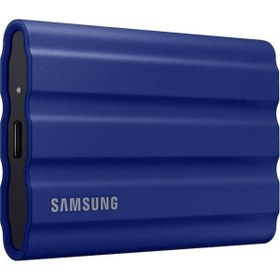 Resim SAMSUNG 1TB SSD T7 SHIELD MU-PE1T0R\u002FWW Harici Harddisk Mavi 