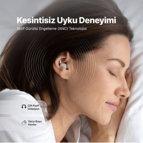 Resim ttec ttec AirBeat Dream Gerçek Kablosuz TWS Bluetooth Kulak içi Uyku Kulaklığı 2KM173GR 
