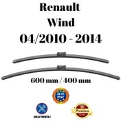 Resim Renault Wind 2010 2011 2012 2013 2014 Uyumlu Ön Cam Silecek Süpürgesi Takımı 600/400mm Silbak Sb2416c 