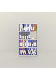 Resim Kenzlife Klasörlük Raflı Erlinay Byz 140 80 30 Kitaplık Ofis Arkalıksız Çok Renkli 