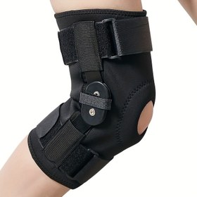 Resim Diz kapağı ve menisküs desteği için yan dengeleyicili menteşeli dizlik - Erkekler ve Kadınlar için Ayarlanabilir Menteşelerle Hiperekstansiyon, Yürüme Yardımları, Fitness Eğitimi ve Sporlar - Ağır Hizmet Tipi Stabilite 