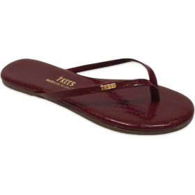 Resim Tkees TK-2250 Klasik Parmak Arası Bordo Kadın Terlik 