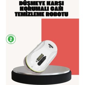 Resim Teknoşık Ups Destekli Düşmeye Karşı Korumalı Cam Temizleme Robotu 
