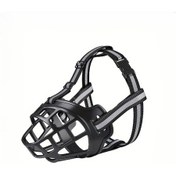 Resim Fochsia Siyah Beyaz M Boy Ayar Köpek Ağızlığı Küçük Orta Büyük Irk Köpekler İçin Çiğneme Kontrolü 