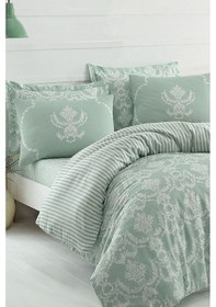 Resim Enlora Home Kolay Ütülenir Pure Çift Kişilik Nevresim Takımı Su Yeşili Yeşil 