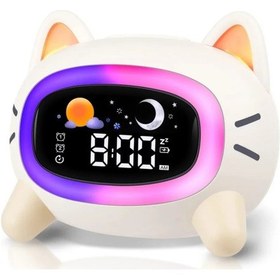 Resim Çocuklar İçin Çalar Saat Tamam Uyku Eğitimi Ve Ses Makinesi İle 
