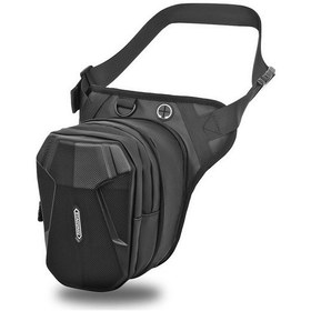 Resim Reedark Motosiklet Sert Kasa Çanta, Su Geçirmez, Genişleyebilir Kapasite, Yansıtıcı Etki, Outdoor/seyahat İçin Siyah 