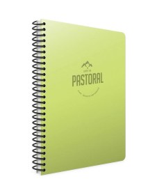 Resim Pastoral 17x24 72 Yaprak Plastik Kapak Spiralli Defter 3252 Kareli Yeşil 