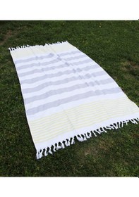 Resim %100 Pamuk 90x150 Cm Desenli Çizgili Plaj Havlusu Desen002 