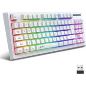 Resim Hxsj L100 RGB Kablosuz Klavye 